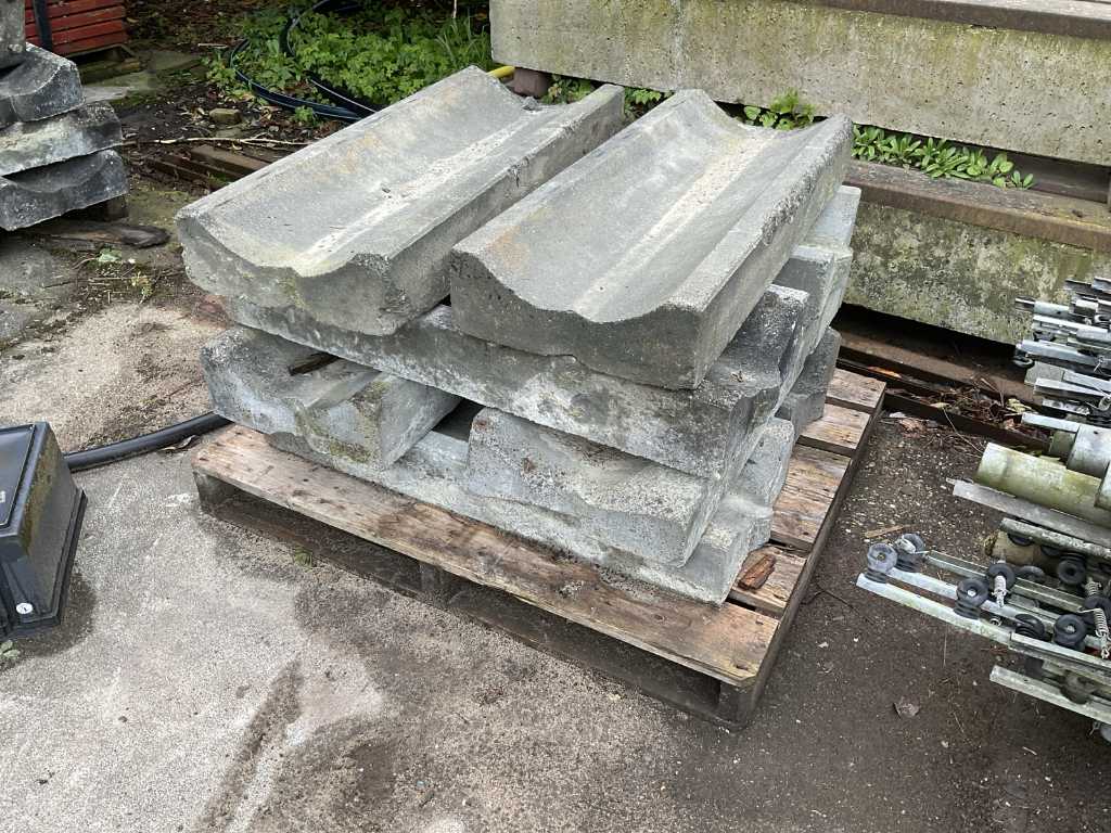 Concrete drainage gutters (42x)