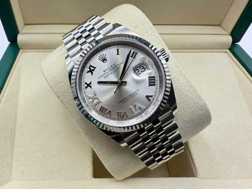 Rolex Datejust 36 126234 | Silver Dial With Diamonds | 2025 