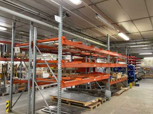 Heavy-duty shelf, with contents