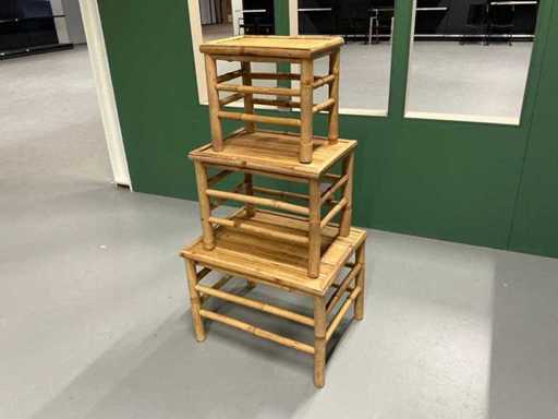 Table d’appoint vivante en bambou Lesli