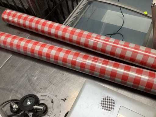 Papier damas - Rouleau de table - Fourrure de fermier du Brabant - Jetable (2x)