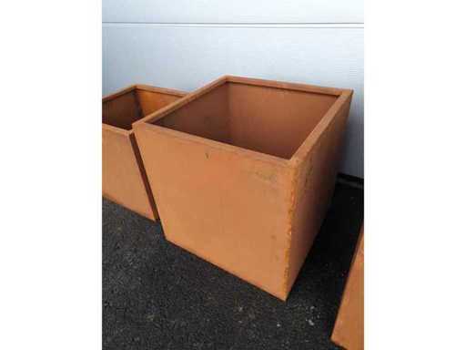 "TerraCorten Cube 60*60*60" - Corten Steel Planter