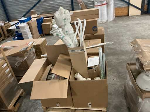 Pallet De Beer installatie materialen