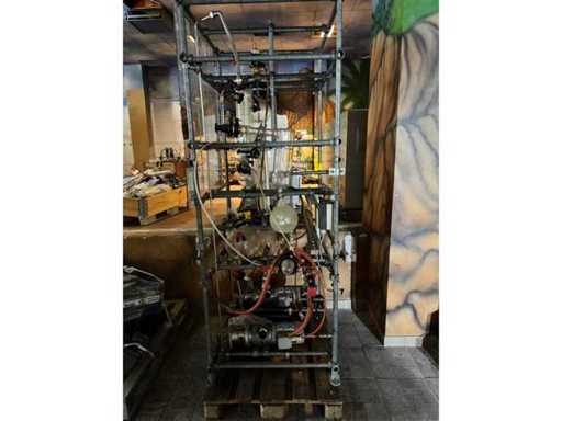 Complete glass distillation system