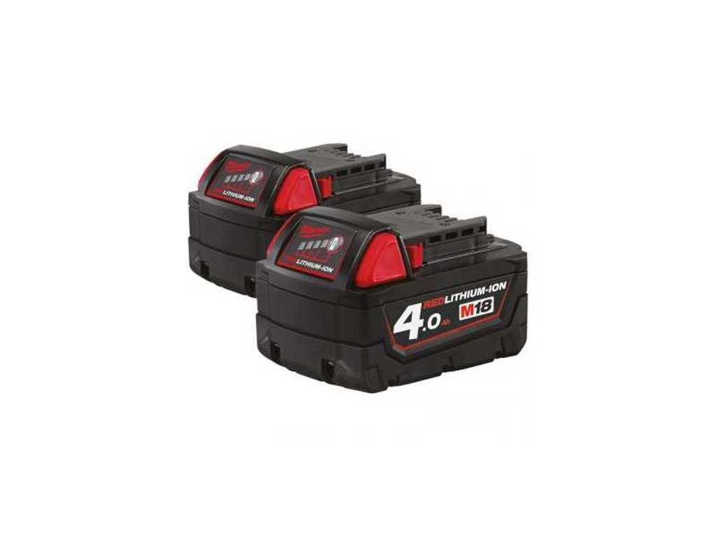 Milwaukee 18V 4Ah Battery 2x Troostwijk Auctions