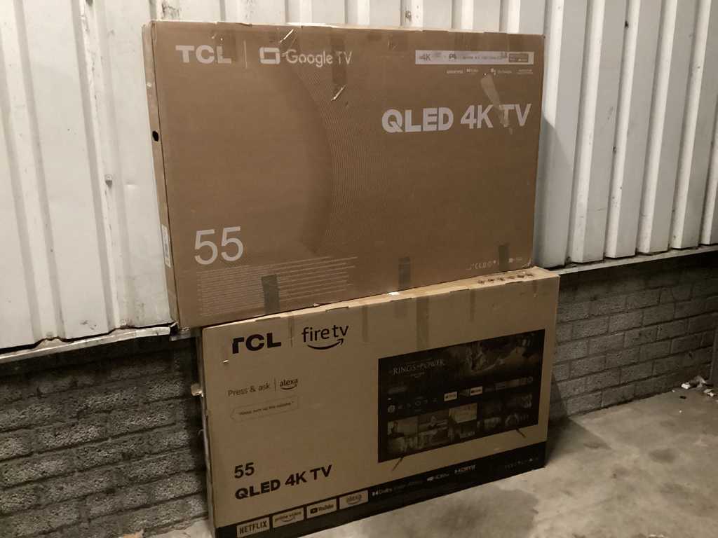 Tcl - Qled - 55 inch - Televisie (2x)