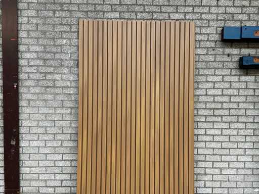 160x Kompozytowa okładzina potrójna rombowa dąb, wraz z uchwytami montażowymi