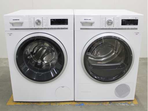 Machine à laver Siemens iQ700 iSensoric aquaStop & Siemens iQ700 iSensoric iSensoric autoCollection Sèche-linge à condensateur