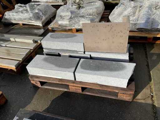 Părți din piatră albastră belgiană pentru coș de fum