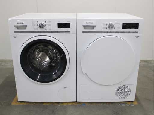 Pralka skraplacza Siemens iQ700 iSensoric aquaStop oraz suszarka kondensalna Siemens iQ700 iSensoric selfCleaning