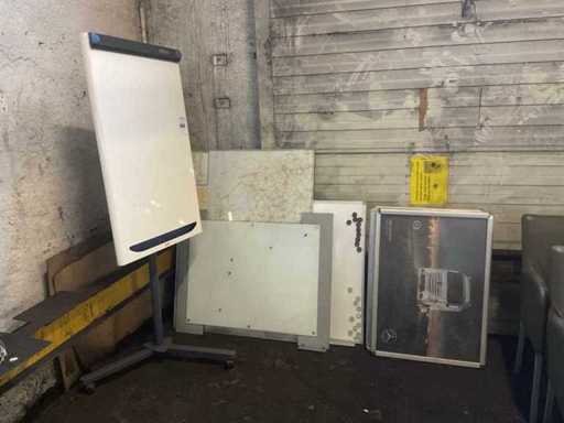 Tablice suchościeralne Nobo, flipchart i listy kliknięć