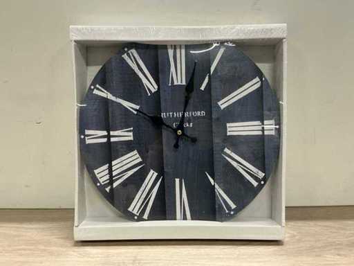 Rutheford Wandklok Blauw (12x)