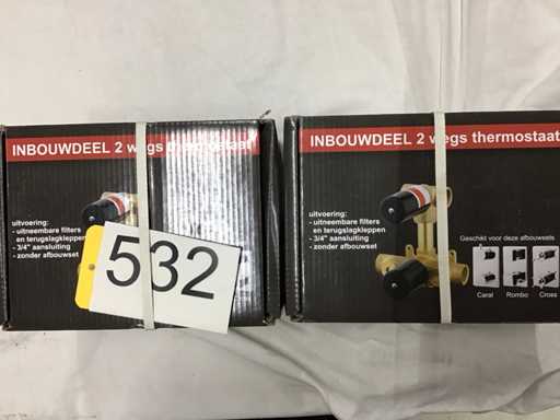 Inbouwkraan  thermostaat (2x)