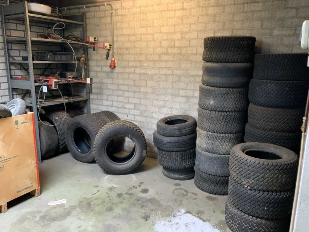 Charge von Reifen und Ersatzteilen