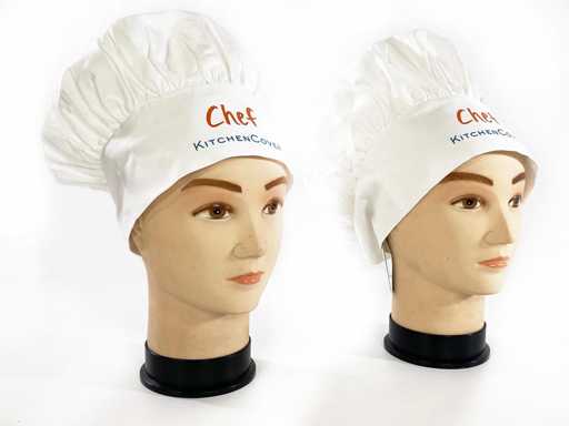 *NOU* Pălării de bucătar pentru copii KitchenCover®, albe, pălării de bucătar (715 piese)