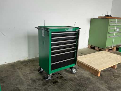 FLEXLINK workshop cabinet, with contents