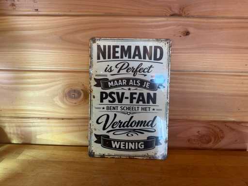 Metalen reclame bord