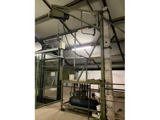 Dreharm mit schwerer Hebe