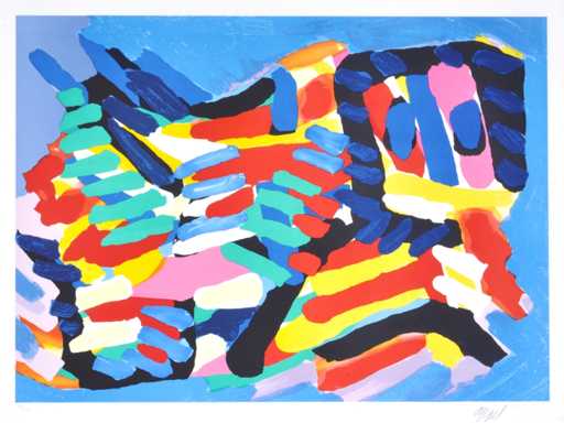 Karel Appel - People Like Landscape - litho
