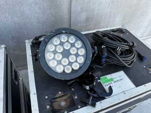 18x LED Par DMX 18x15Watt LED RGBW + Cases + Cables