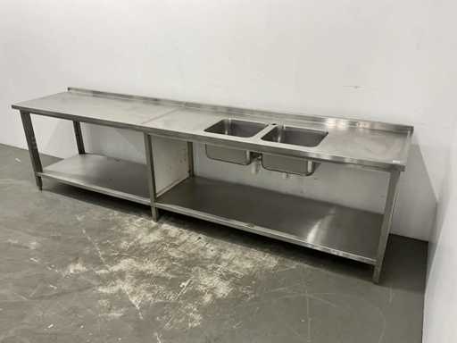 RVS Spoel- en werktafel