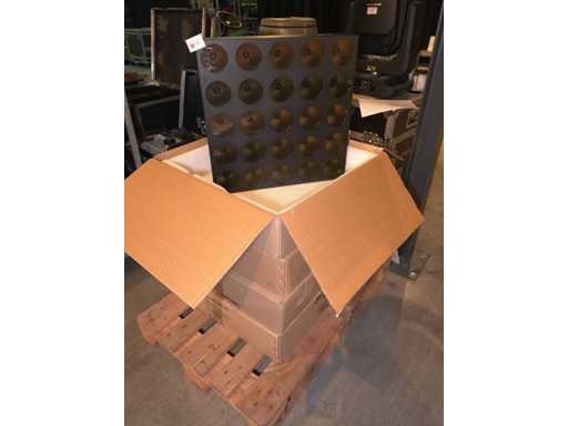 Luxibel - Set 4x Luxibel B25 - 25 x 10W RGB Amber Matrix LED