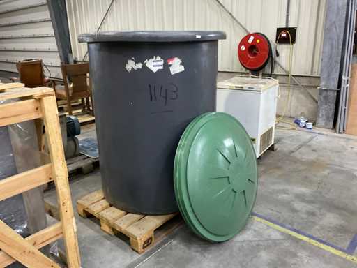 Druppel slangen met ton