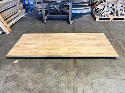Eiken tafelblad 180 cm.