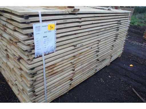1,57 m³ Eiken planken 22mm