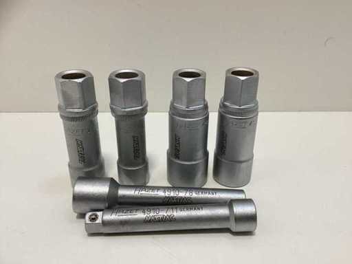 HAZET various sizes of spark plug caps
