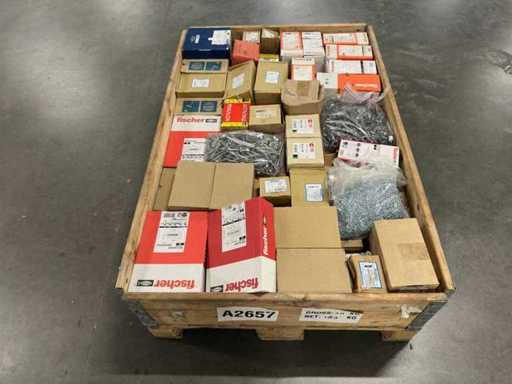 Fischer / Mix – Charge gemischter Befestigungsschrauben, Schrauben / Muttern 