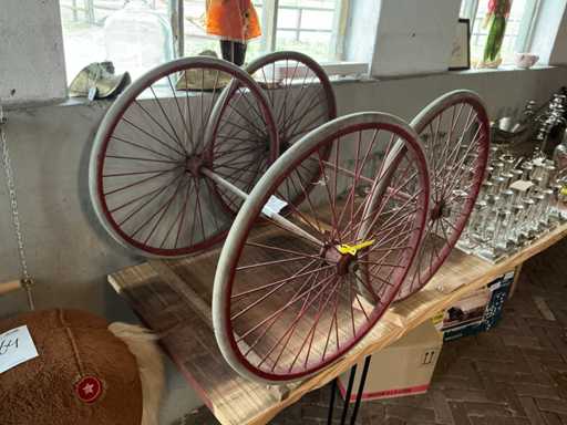 Stroller axle with 2 blades (2x)