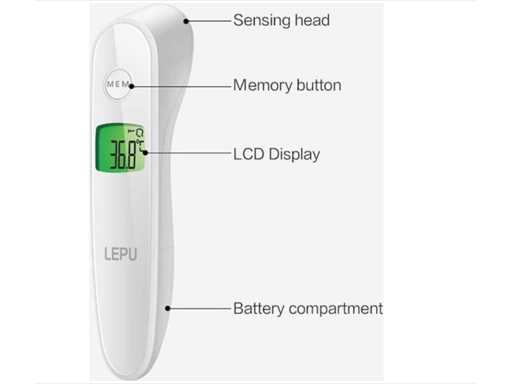 Thermomètre infrarouge Lepu LFR30B (40x)