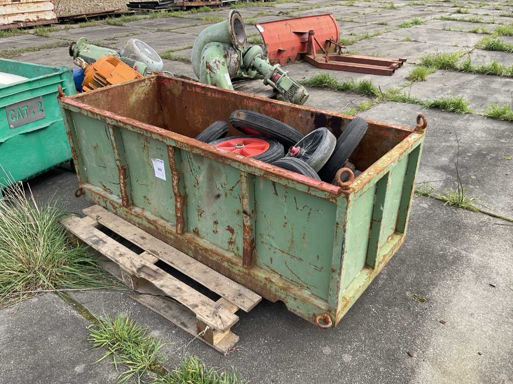 Metal container with contents