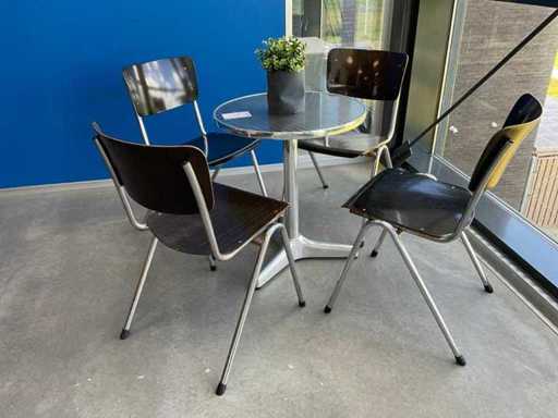Terrace table with chairs