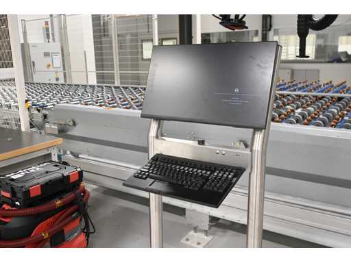 Stainless Steel Control Column with 24" Dell-P2422H Monitor and Keyboard