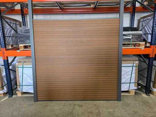 Gard compozit din tec rombuși 18,77 M