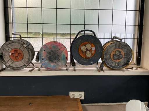 Verlengkabelhaspels en -snoer (4x)