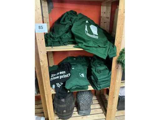 Party of hoodies and t-shirts