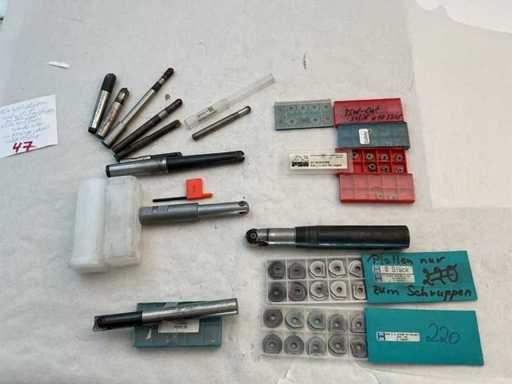 Assortment of WSP copy/torus milling cutters, steel/solid carbide, incl. 60 WSP