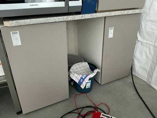 Fineerhouten Opbergkast (2x)