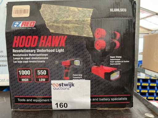 Hood Hawk Batteriearbeitslampe mit Superklemme