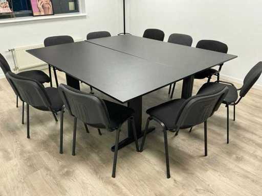 Vergaderset met 10 stoelen
