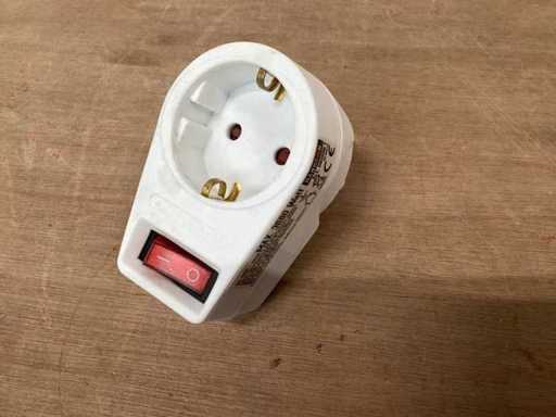 Handson doorvoerstekker met schakelaar (61x)