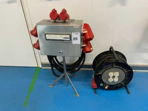 Power distributor and reel