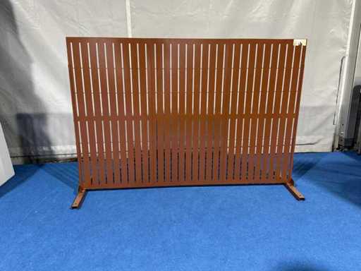 tuinpaneel tuinwand metaal 180x55x125cm