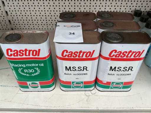 Castrol-Hubraum 1 Liter R30 + M.S.S.R Motoröl Schmiermittel (7x)