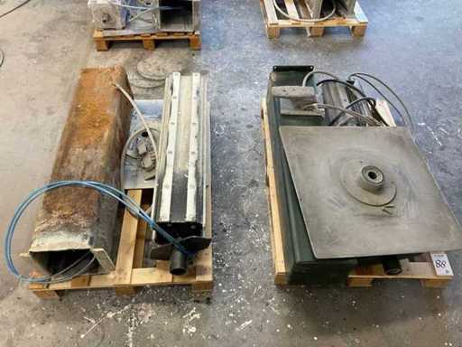 Pneumatische heftafel (2x)