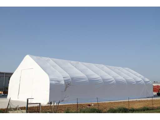 Tenda da campo per garage / pensilina 42,70x12,20x6,40 metri / 40-120-21DP
