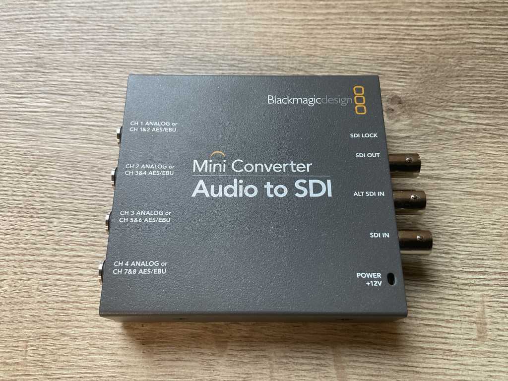 Design Blackmagic Convertor audio la SDI Mini